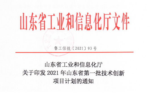 山東三星集團(tuán)九個項目入選2021年山東省第一批技術(shù)創(chuàng)新項目計劃